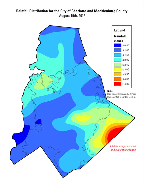 Distribution interval map for May 5, 2013 storm