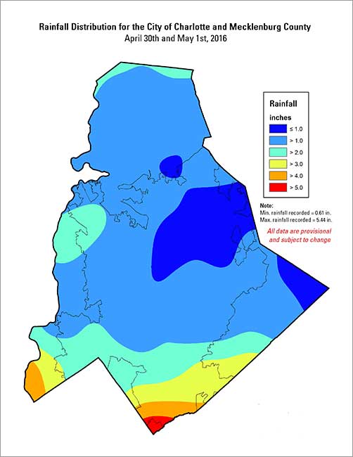 Distribution interval map for April 30, 2016 storm