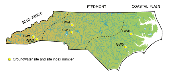 Ground-water wells Map