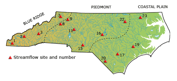 Streamflow Stations Map