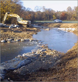 Stream restoration, Paul's Creek