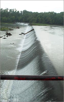 Buckhorn Dam on Cape Fear River between Jordan Lake and Lillington